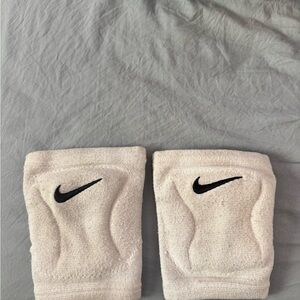 Nike White Padded Wrist/Elbow Supports with Black Swoosh